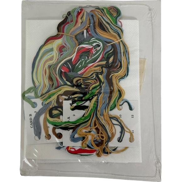 NWT Vintage 2001 Janlynn Welcome Puppies Counted Cross Stitch Kit 13" by 16" New - Picture 2 of 9